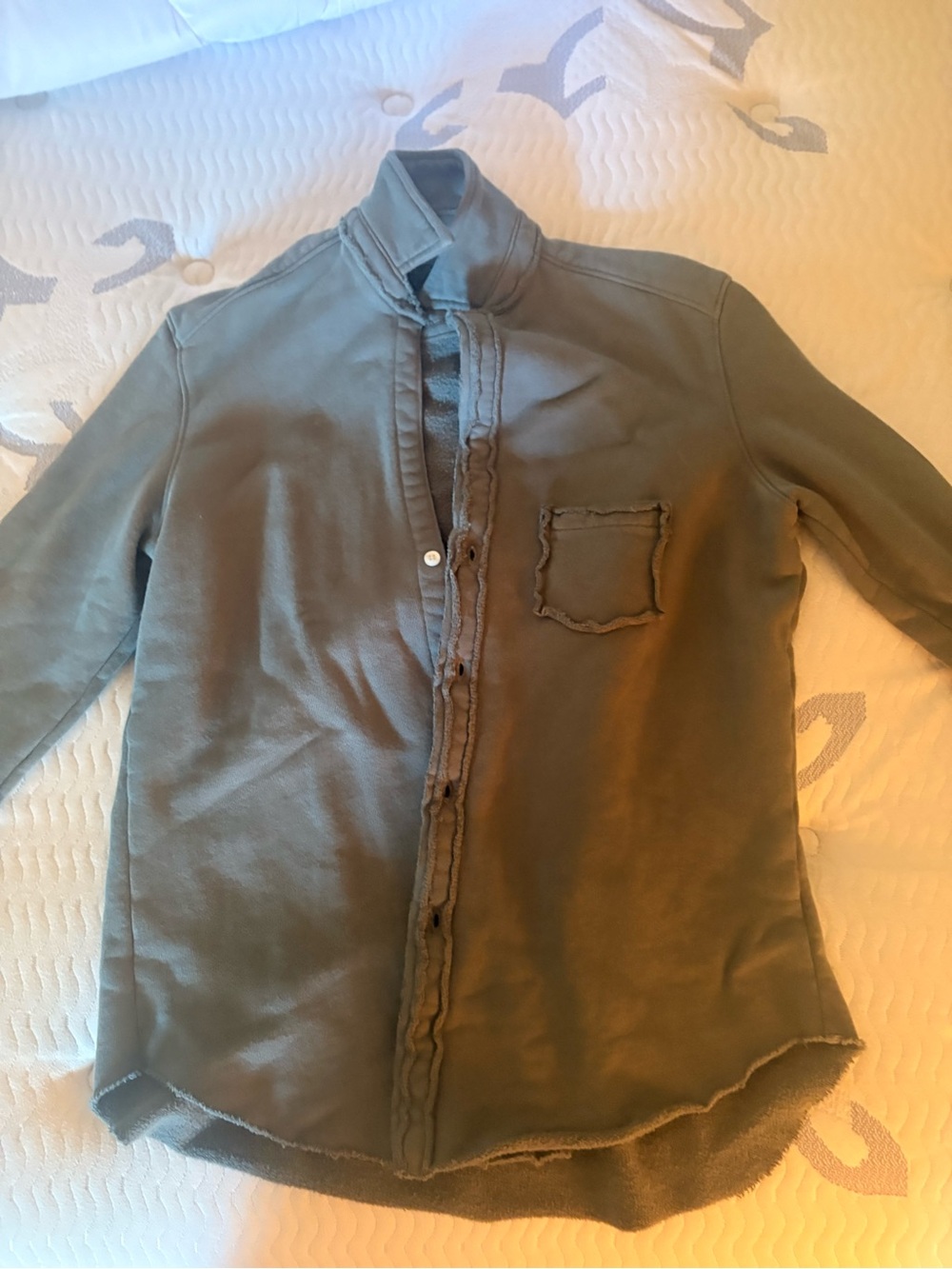 Frank and Eileen sweatshirt button up